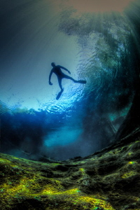 Snorkeling Rainbow river during a Manatee trip in Florida... by Steven Miller 